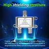 Coaxial Cable Splitter 2 Way, Coax Splitter Support 5-2400MHz, Digital
