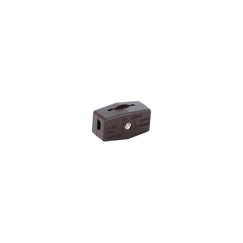 B&P Lamp® Brown Inline Rotary Cord Switch for 18/2 SPT-1