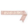 xo, Fetti Rose Gold Glitter Bachelorette Party Sash - Bride