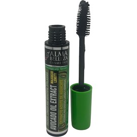 Mascara with Avocado Oil Extract for Maximum Length (Net WT 0.45 oz) - Waterproof Intense Black | Pestañas largas y hermosas