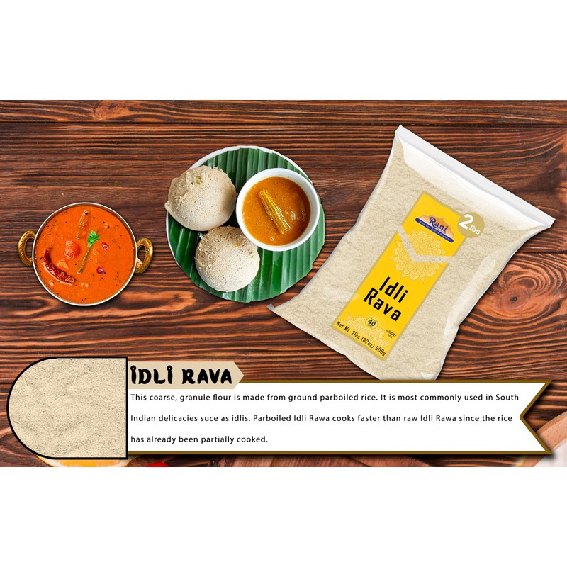 Rani Idly Rava (Parboiled Cream of Rice) 32oz (2lbs) 908g