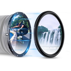 JJC 62 mm True Colour Variable ND2.5-ND1000 ND Filter 10 Apertures, ND2.5-32 Neutral Density Filter Adjustable Fader w ND32 Fixed Filter for Fuji XF 23 mm f1.4 Olym. ED 12-40 mm f2.8, No X-Cross