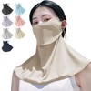 fiorifiore Cooling UV Face Cover, Sun Protection Mask, Neck Guard,