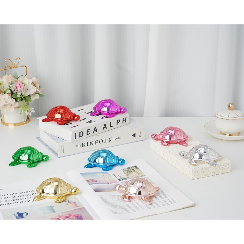 Artconal Red Turtle Statue Small Knick Knacks for Home Office