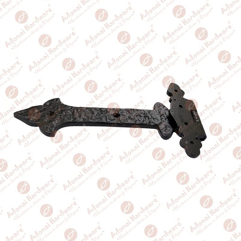 Adonai Hardware "Adonijah" Antique Cast Iron Strap T Hinge with