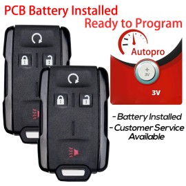 autopro-tool 2 For 2014 2015 2016 2017 Silverado 1500 2500 3500  Remote Car Keyless Key Fob