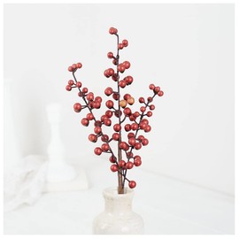 Factory Direct Craft Group of 6 Purple Artificial Berry Sprays for Holiday Decorations, Summer Flower Arrangements & Country Primitive Farmhouse Decor - 17" H