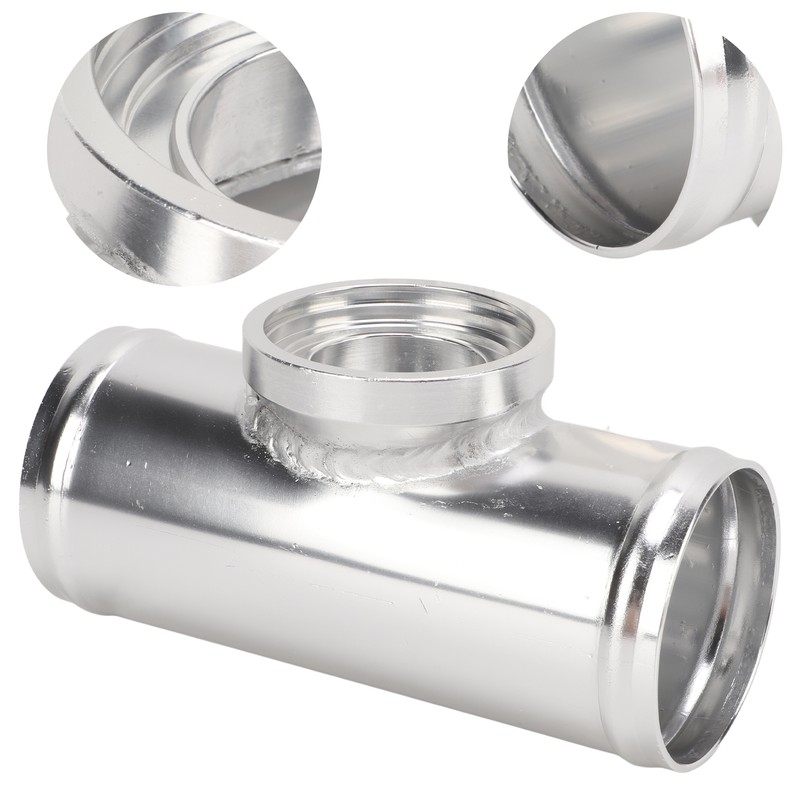 2.5in Blow Off Valve Flange Aluminum Alloy Silver Rustproof Universal