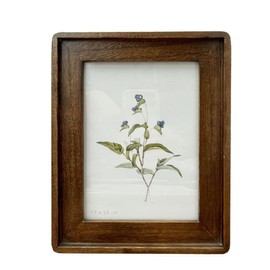 Portaretratos marco de fotos de madera para escritorio o pared diferentes diseños (Café, 23 x 17.5)