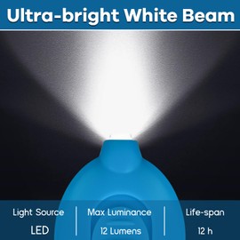 7 Pcs LED Keychain Flashlight Mini Keychain Light Ultra Bright Tiny Flashlight Small Portable Light Battery Powered with Key Ring for Outdoor Activities And Emergency Lightning, 7 Colors of Shells