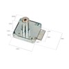 KOTARBAU Furniture Lock 42 x 42 mm Screw-On Lock with
