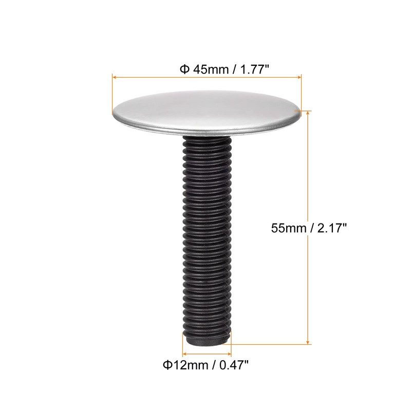 MECCANIXITY Kitchen Sink Hole Cover 45x12x55mm 304 Stainless Steel for