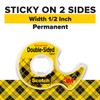 Scotch Double Sided Tape, Permanent, 1/2 in x 400 in,