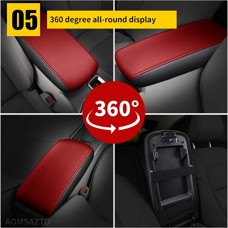 AOMSAZTO Armrest for 2013-2018 Nissan Altima Red