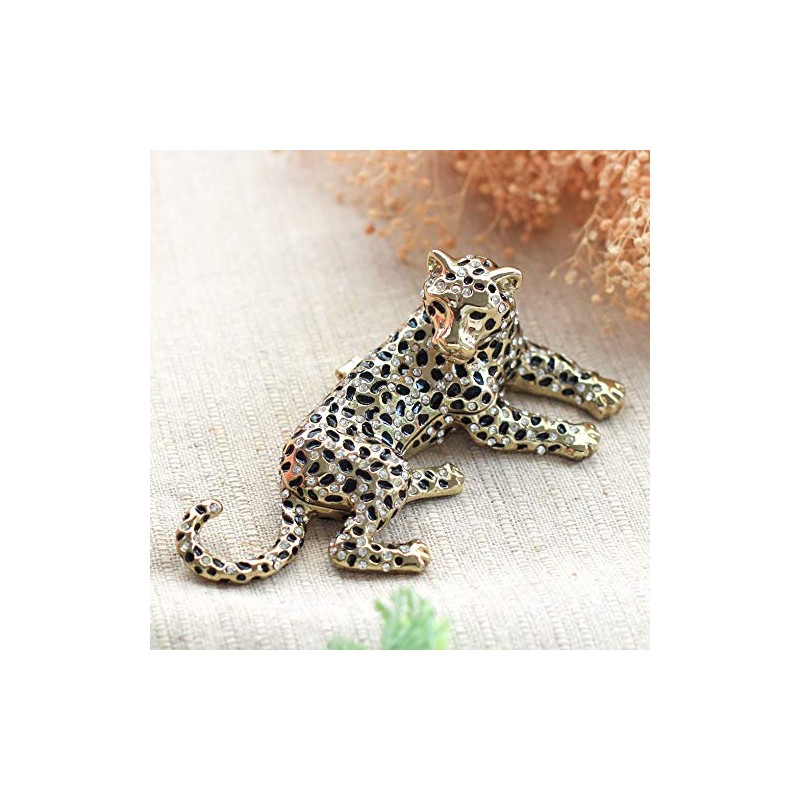 <Leopard (each color)> Pierce Jewelry Box (Black)