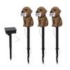 LED Solar Garden Light Puppy Dog Statue Welcome Lamp Solar