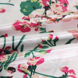 WBYCOTBED 2 Pack Queen Satin Pillow Case with Envelope Closure Floral Printed Silky Microfiber Pillowcases for Hair and Skin 20x30 Inches