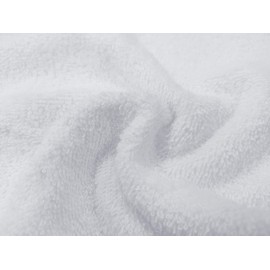 A & B TRADERS Pack of 12 Face Cloths Washcloths Extra Absorbent Cotton Luxury Plain Flannels 500 GSM 30 x 30 cm Gym Spa Sports White