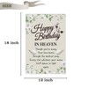 Happy Birthday in Heaven Garden Flags Funeral Remembrance Cemetery Decoration