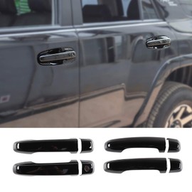 for 4runner Door Handle Cover Trim for Toyota 4runner Pro 4WD N280 SUV 2017-2020(NO Smart Key Holes Black)
