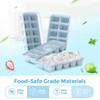 DOQAUS Ice Cube Tray with Lids - 4 Pack Stackable