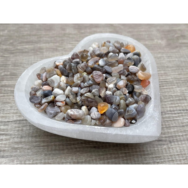 Botswana Agate Chips – Natural Mini Botswana Agate Stones, Crushed