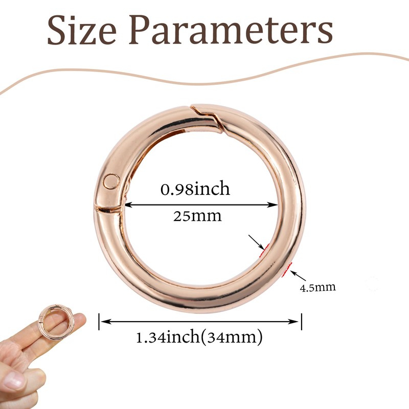 Keychain Carabiners Accessory (Gold)