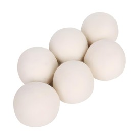 6 Pack Felt Dryer Balls – Wool Dryer Balls for Reducing Drying Time, Eliminating Static & Wrinkles, Removing Lint, Pet Hair, Odors – Reusable Cat Toy Included (Non-Food Use)