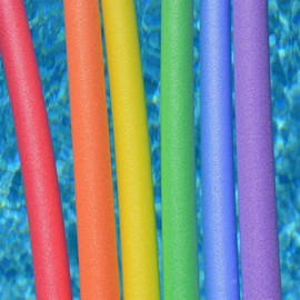 Oodles of Noodles Deluxe Foam Pool Swim Noodles - 6 Pack Assorted