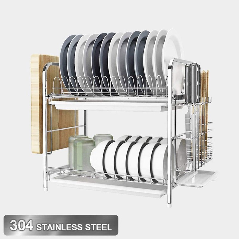 Dish Drying Rack Kitchen Organizer with Off Ground Easy Remove