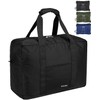 Vimapo Foldable Travel Duffle Bag with Trolley Sleeve 40L -