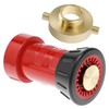 QWORK 1-1/2" NST/NH Fire Hose Nozzle & Brass Fire Hydrant