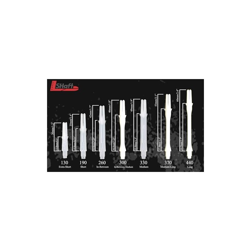 L-Style L-Shaft Lock Straight N9 TwinColor Black Blue Display Length
