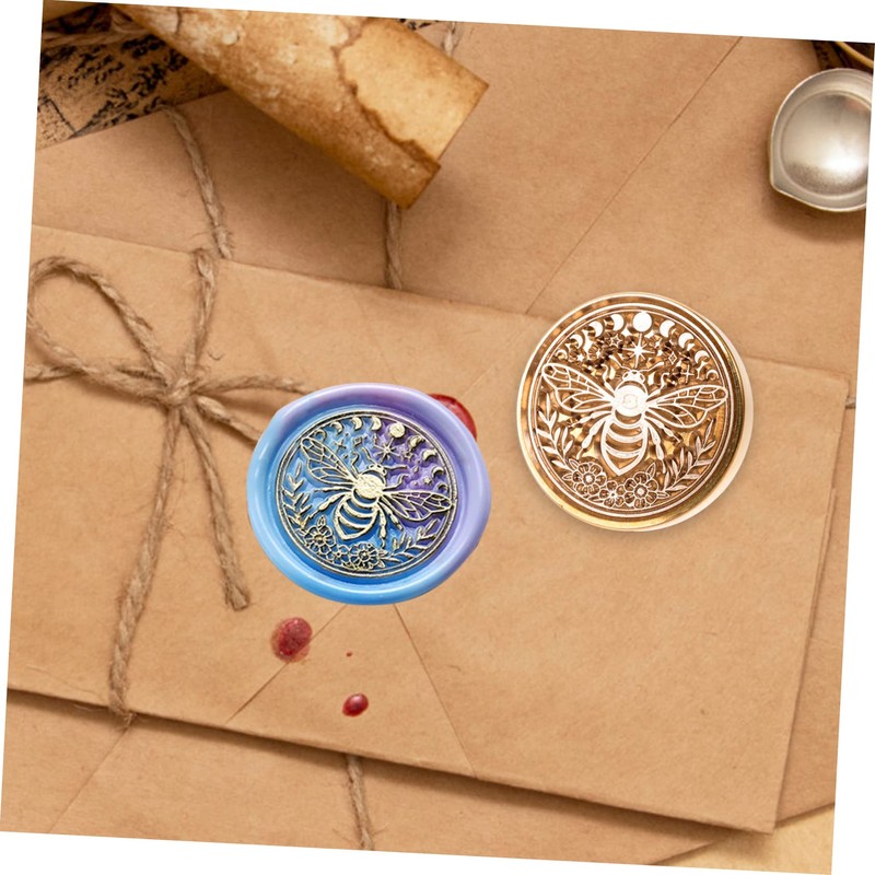 OSALADI Bee Pattern Wax Seal Stamp Head Sealing Stamp for