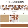 Table Runner Flowers Modern Brown Grey Table Runner Tablecloth Restaurant