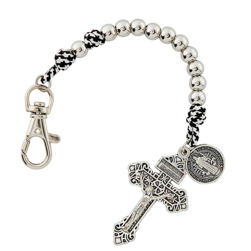 Westmon Works St Benedict Pocket Rosary Metal Beads and Crucifix