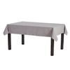 Caldo Rectangle Linen Tablecloth (Pewter)