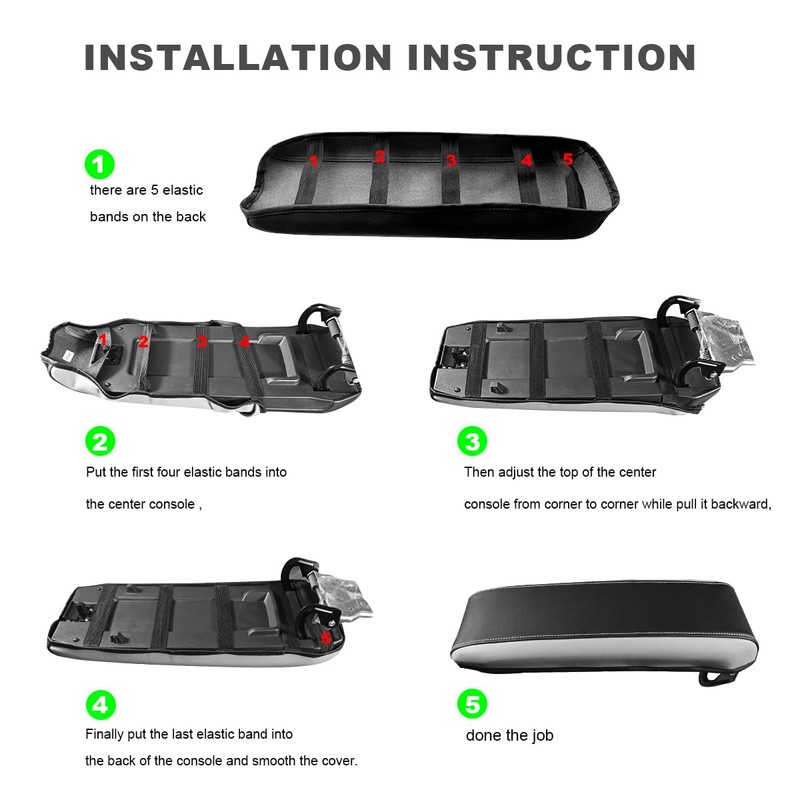 DEYTOP Center Console Cover for Chevy Equinox 2010-2017 Accessories Armrest