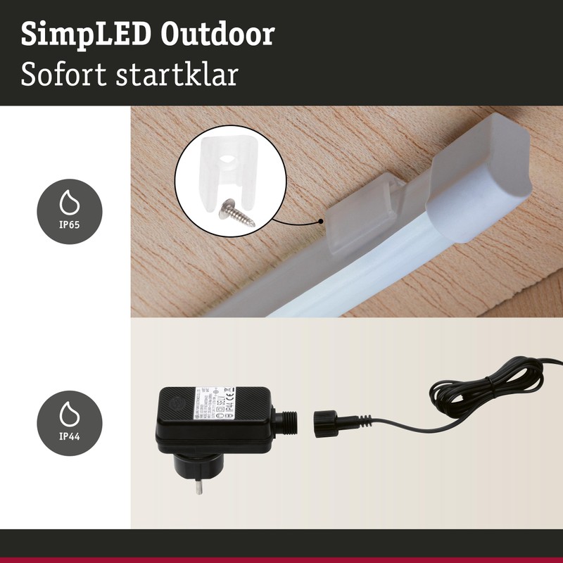 Paulmann 78905 LED Strip Set Outdoor SimpLED 3 m Warm