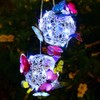Hanging Solar Light Butterfly Solar Garden Lights with Colourful Butterflies