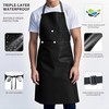 GoldPig Heavy-Duty Waterproof Apron, Chemical Resistant Rubber Vinyl for Industrial,