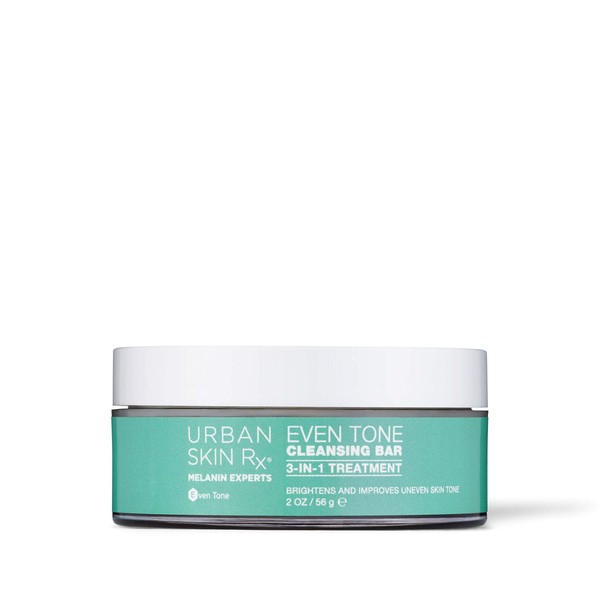 Urban Skin Rx® Even Tone Cleansing Bar | 3-in-1 Daily Cleanser, Exfoliator, and Brightening Mask Helps Diminish Dark Spots, Formulated with Kojic Acid, Azelaic Acid, and Niacinamide | 2.0 Oz