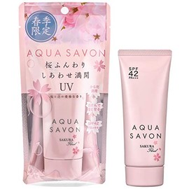 AQUA SAVON Aqua Bubble UV Gel 21S Sakura Floral 65g Sunscreen 65g (x1)