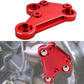 Canitu Red Power Steering Pump Bracket,Billet Aluminum Mounting Cylinder for Jeep Grand Cherokees 1996-1998 with The V-8 Engine(5.2L & 5.9L),Replaces 53010256AB