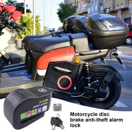 Motorcycle Wheel Lock,Motorcycle Alarm Disc Brake Lock - Motorcycle Alarm Disc Brake Lock, Anti-Theft Brake Wheel Lock for MotorScooter