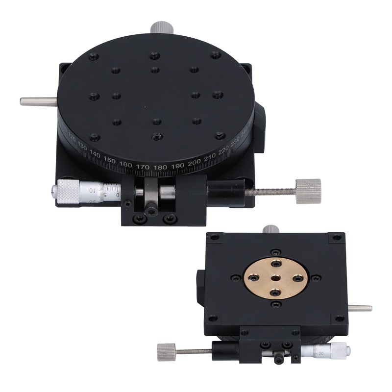 Manual Rotating Linear Stage Sliding Table Rough Tuning 360° with
