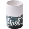 Bathroom Accessory Set 4-Pieces Tropical Bamboo Leaves
