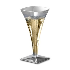 EMI Yoshi Koyal Square Mini Champagne Flutes, 2-Ounce, Clear, Set of 96