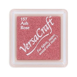 Tsukineko VKSML157 Versacraft Stempelkissen, Zitronengelb, klein, Ash Rose, 3.4 x 3.4 x 2 cm, synthetisches material, Pink