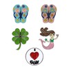 Eshan Crystal Golf Ball Markers Magnetic Hat Clips Set Golf